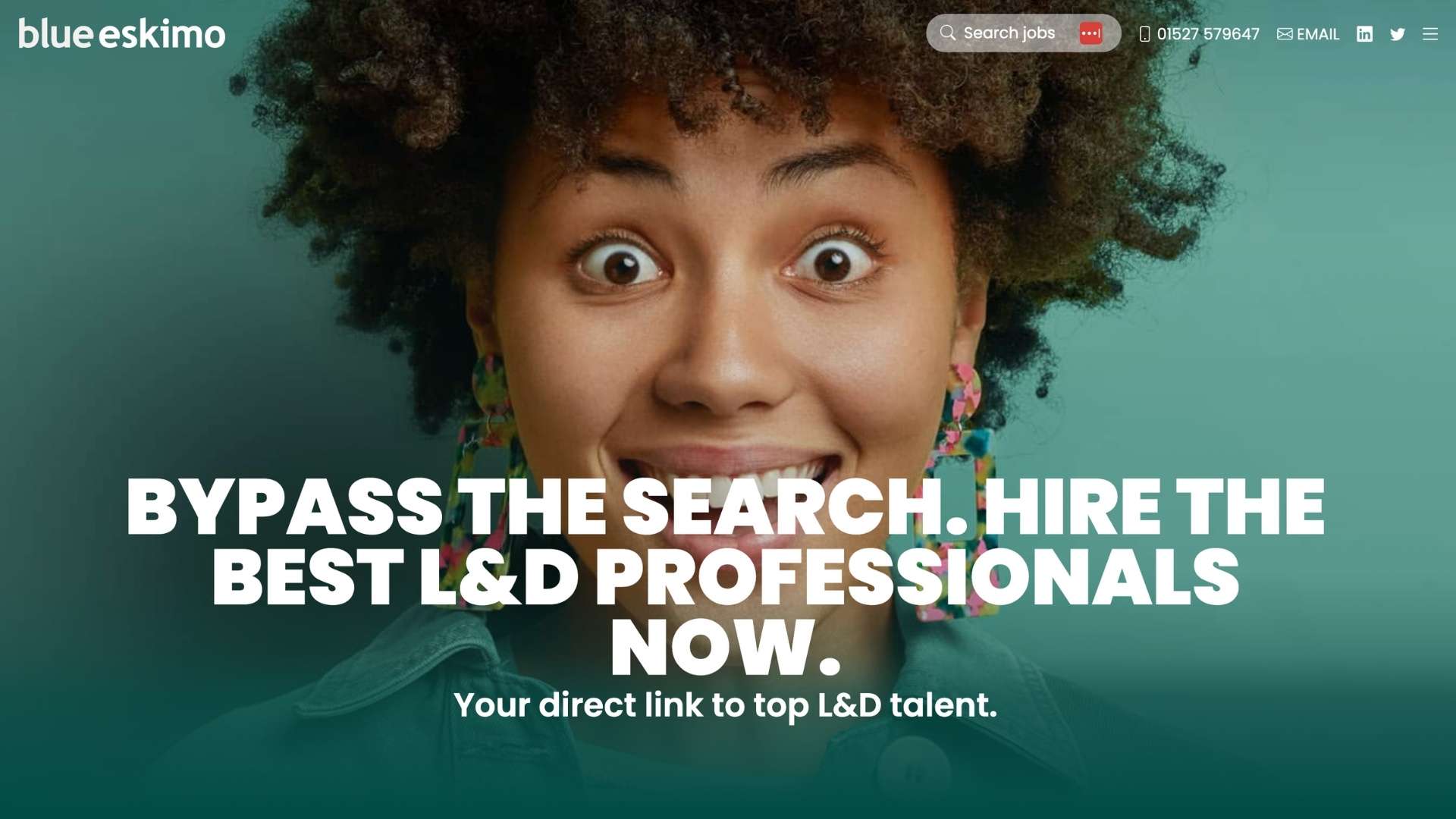 Web copy sample: Blueeskimo Sign-up page